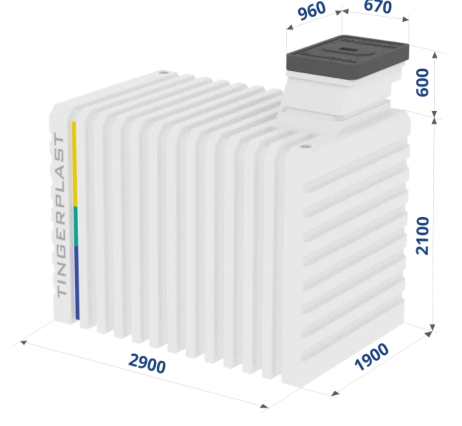 БЕСШОВНЫЕ ПЛАСТИКОВЫЕ ПОГРЕБА ТИНГАРД С ВЕРТИКАЛЬНЫМ ВХОДОМ СЕРИИ  "OPTIMUM"