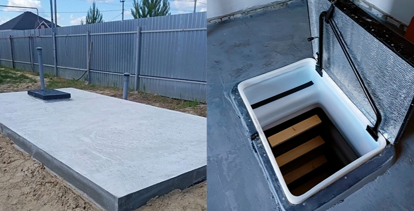 БЕСШОВНЫЕ ПЛАСТИКОВЫЕ ПОГРЕБА ТИНГАРД С БОКОВЫМ ВХОДОМ СЕРИИ "COMFORT" 